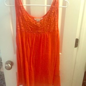 Orange tank top